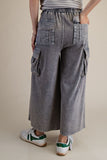 Mineral Washed Cargo Knit Pants