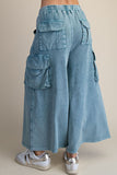 Mineral Washed Cargo Knit Pants