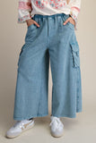 Mineral Washed Cargo Knit Pants