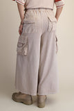 Mineral Washed Cargo Knit Pants