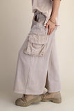 Mineral Washed Cargo Knit Pants