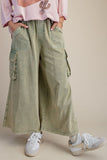 Mineral Washed Cargo Knit Pants