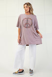 Oversized Peace Sign Tee
