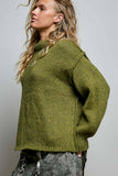 Mock Neck Chunky Sweater