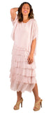 Scoop Neck Maxi Ruffle Dress
