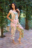 Floral Pastel Patchwork Overall