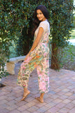 Floral Pastel Patchwork Overall