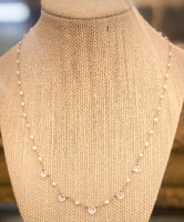 Moonstone and freshwater Pearl necklace