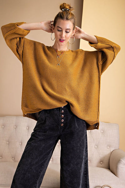 Knitted Boxy Sweater