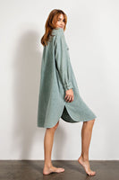 Gauze Shirt Dress