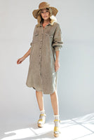Gauze Shirt Dress