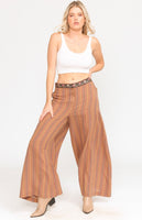 Mariah Brown Stripe Pants